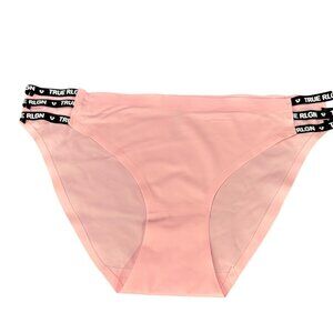 True Religion Womens Size Medium Panty Brief Strappy Sides Ultra-Soft Pink NWOT